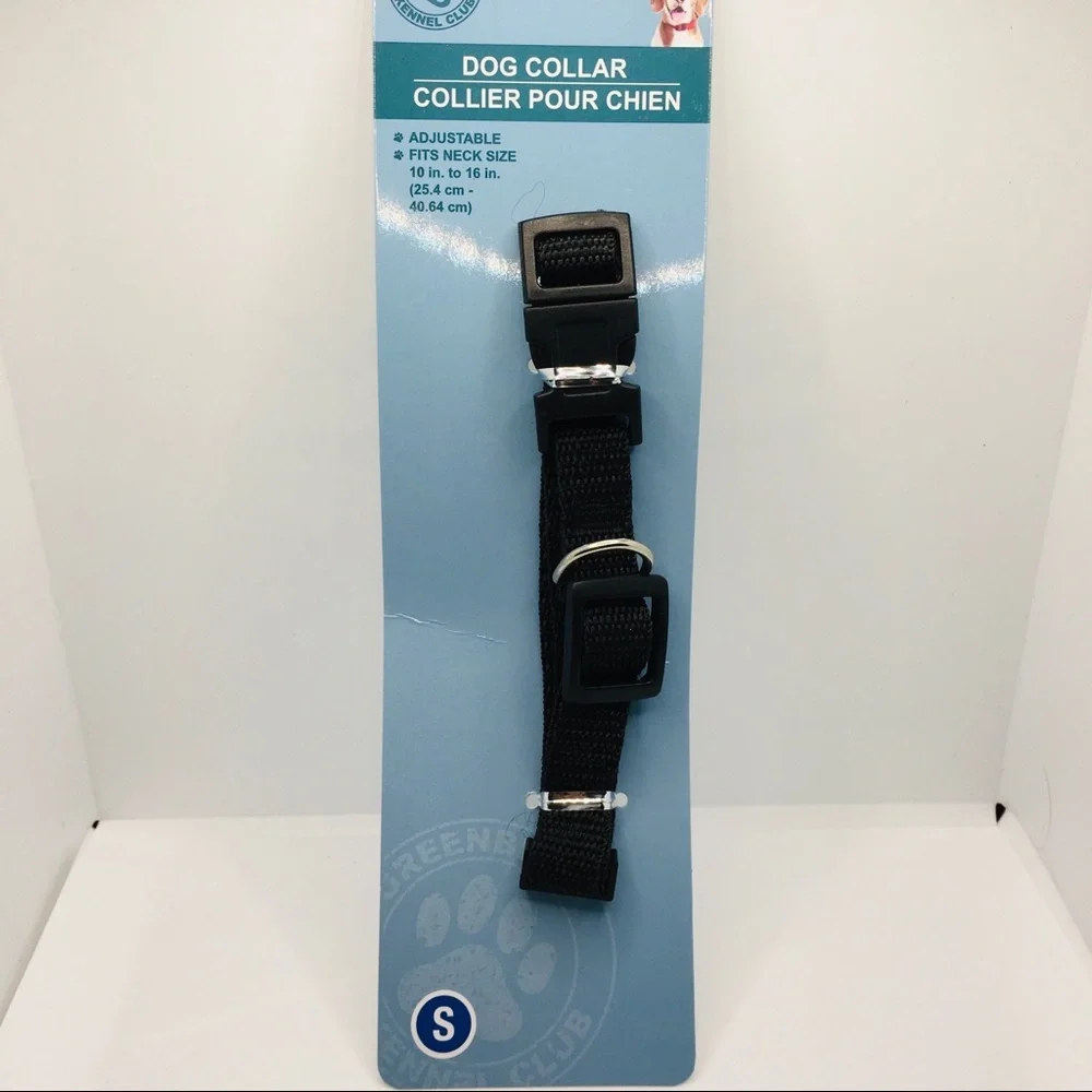 DOG COLLAR BLACK  SZ Small GREAT FOR WALKS!